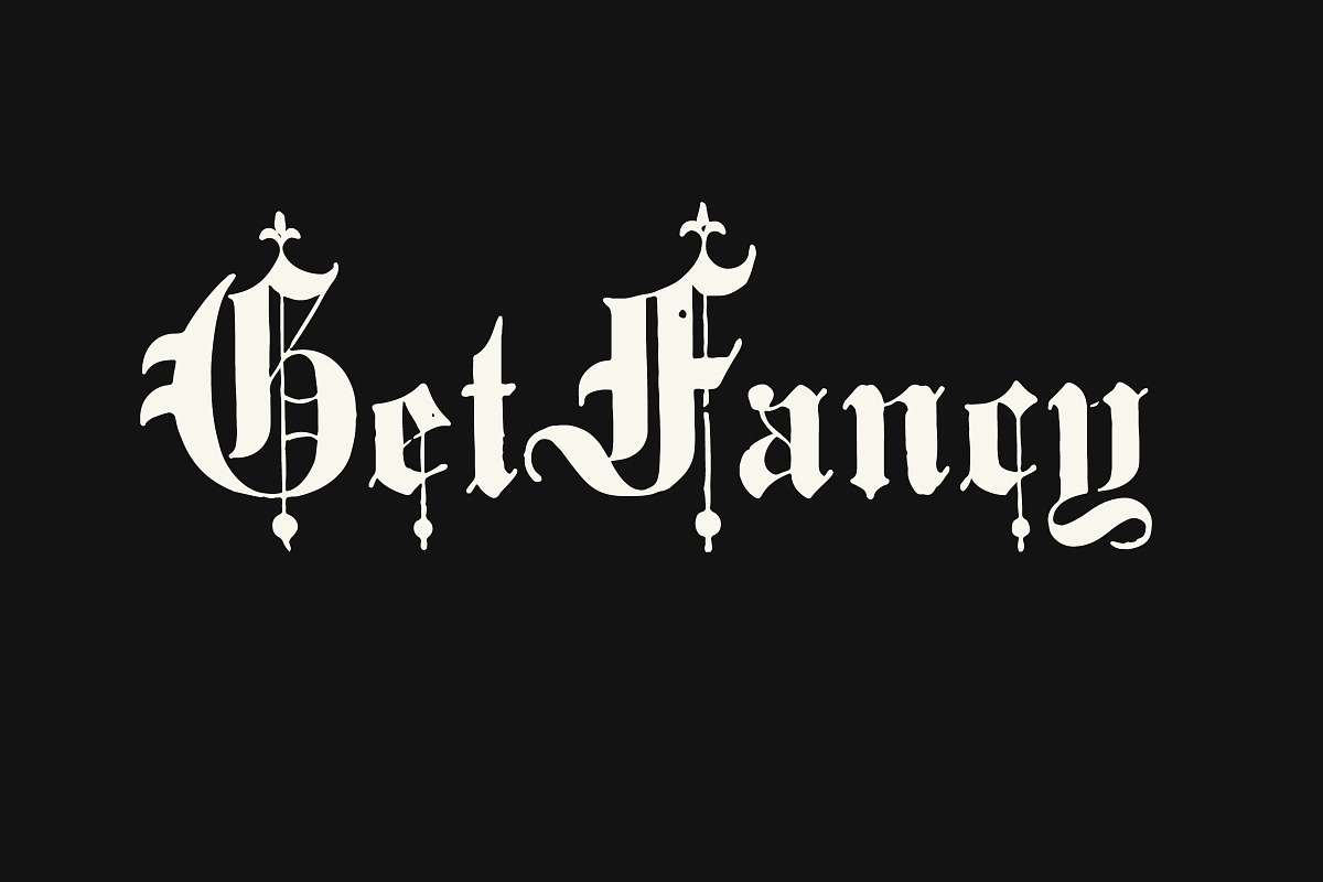 Ornate Blackletter Display Font, a Blackletter Font by Century Library (Photo 3 of 5)