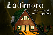 'Baltimore' cozy warm font, a Serif Font by Brunch Club Design (Thumbnail 3 of 6)