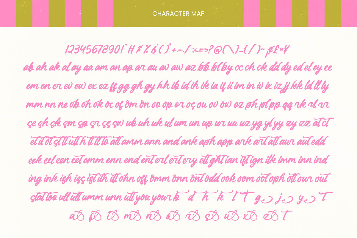 Denthica Aesthetic Handwritten, a Script Font by Letterena Studios Script (Photo 9 of 10)