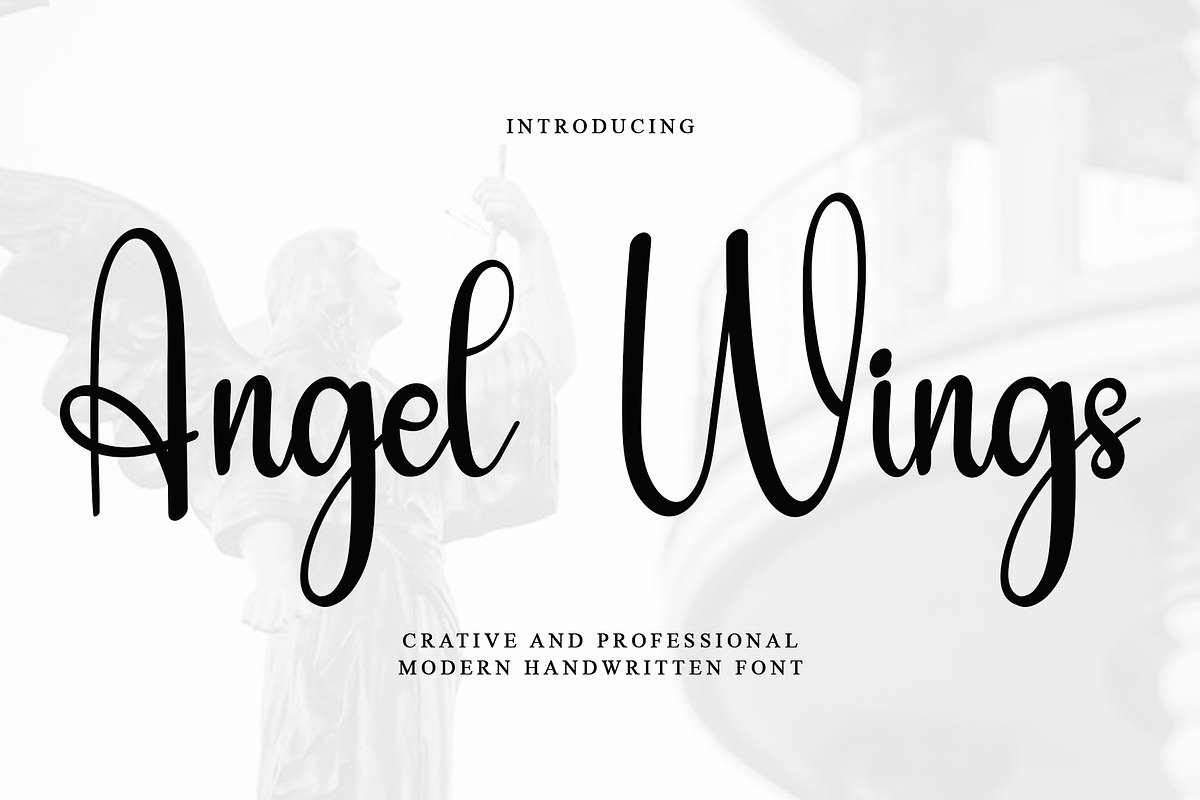 Angel Wings, a Handwritten Font by InermediaSTUDIO (Photo 1 of 7)