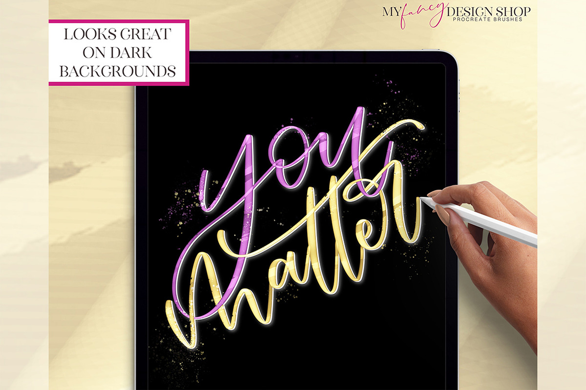 Holographic Procreate Brushes, a Brush Add-On by My Fancy Design Shop (Photo 6 of 8)