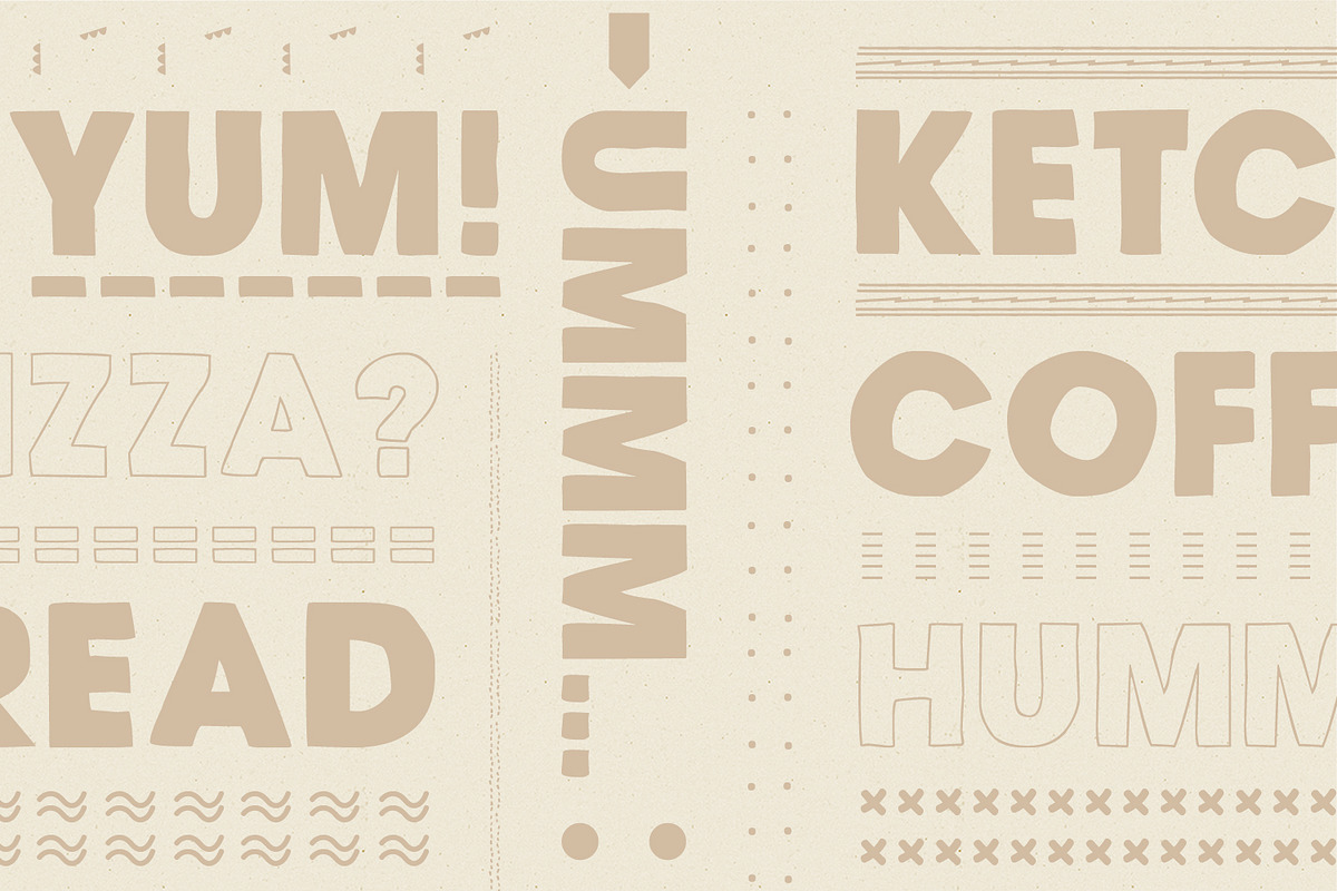 Unpoco Loco™ - 4 Layered Fonts preview 7
