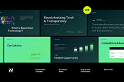 Blockchain Pitch Deck PowerPoint, a Presentation Template by Neermana (Thumbnail 1 of 4)
