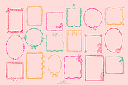 Christmas Frames & Borders line art, a Decorative Illustration by Blumensdiary (Thumbnail 2 of 6)