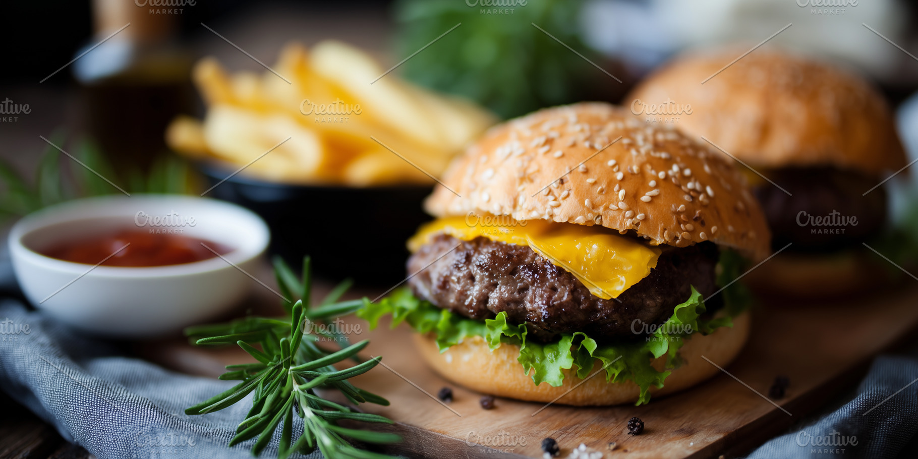 Juicy homemade cheeseburgers, a Food & Drink Photo by MistyDay