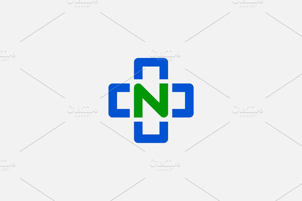 Letter N Plus Medical Logo, a Branding & Logo Template by kurostd