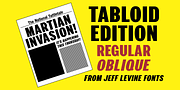Tabloid Edition JNL, a Sans Serif Font by Jeff Levine Fonts (Thumbnail 1 of 5)