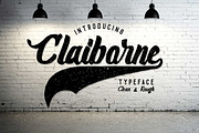 Claiborne Typeface, a Script Font by madeDeduk (Thumbnail 1 of 10)