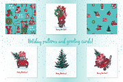 Set of sketch Christmas tree and car, a Decorative Illustration by Zimages (Thumbnail 4 of 7)