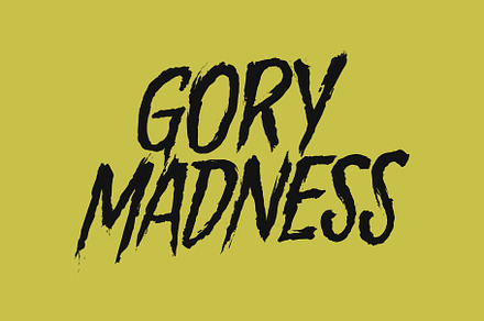 Gory Madness, a Blackletter Font by Mirco Zett