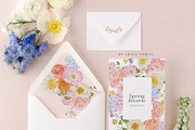 watercolor spring summer garden set, a Decorative Illustration by Grace Noboa Illustrations (Thumbnail 4 of 10)