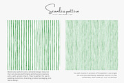 green stripes watercolor pattern, a Pattern Graphic by Pink Studio Art (Thumbnail 2 of 5)