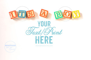 Kid & Baby Invitation Card Mockup