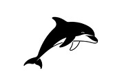 Dolphin Jumping Silhouette Vector bu, an Illustration by Designs_River (Thumbnail 4 of 48)