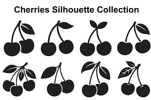 Cherry Stem Silhouette Set