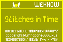 Stitches in time font