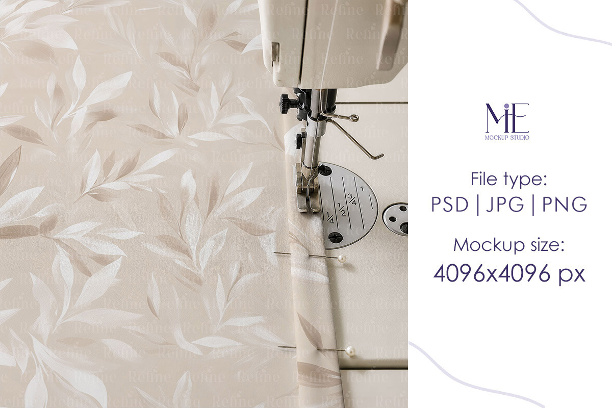 Sewing Fabric Mockup Cotton Template, a Household Mockup by Mie Mockup Studio (Photo 5 of 6)