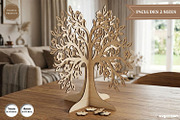 3D Family Tree Stand SVG Bundle, a Decorative Illustration by svgocean (Thumbnail 7 of 14)