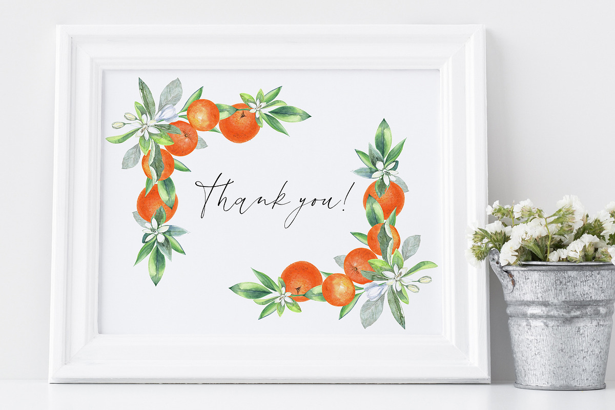 Watercolor Oranges, an Illustration by JennyColorArt (Photo 13 of 13)