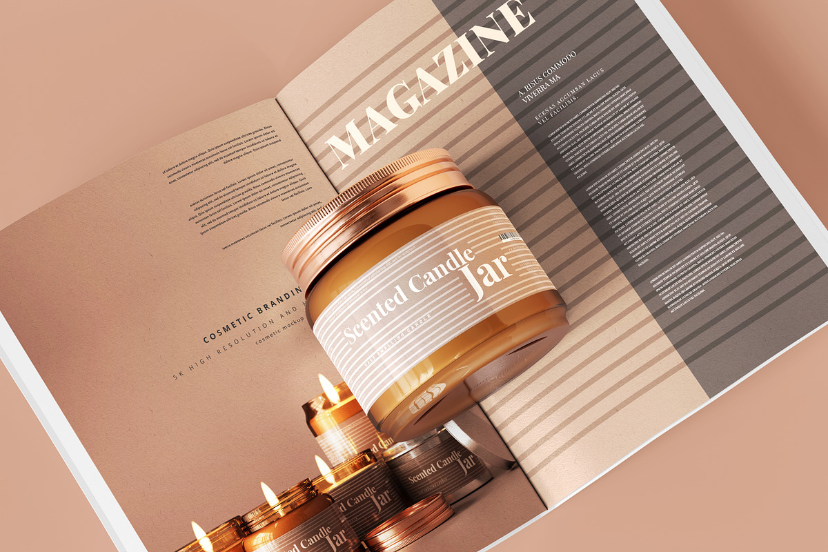 Amber Glass Candle Mockup Bundle, a Packaging Mockup by pmvch (Photo 60 of 135)