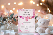 Girl Baby Clothes Baby Shower Invite, an Invitation Template by LucaTheme (Thumbnail 3 of 5)
