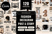 120 Fashion Instagram Template, a Social Media Template by Branding Victory STD (Thumbnail 1 of 10)