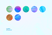 Holographic grainy backgrounds, a Background Graphic by Luna Studio (Thumbnail 4 of 10)