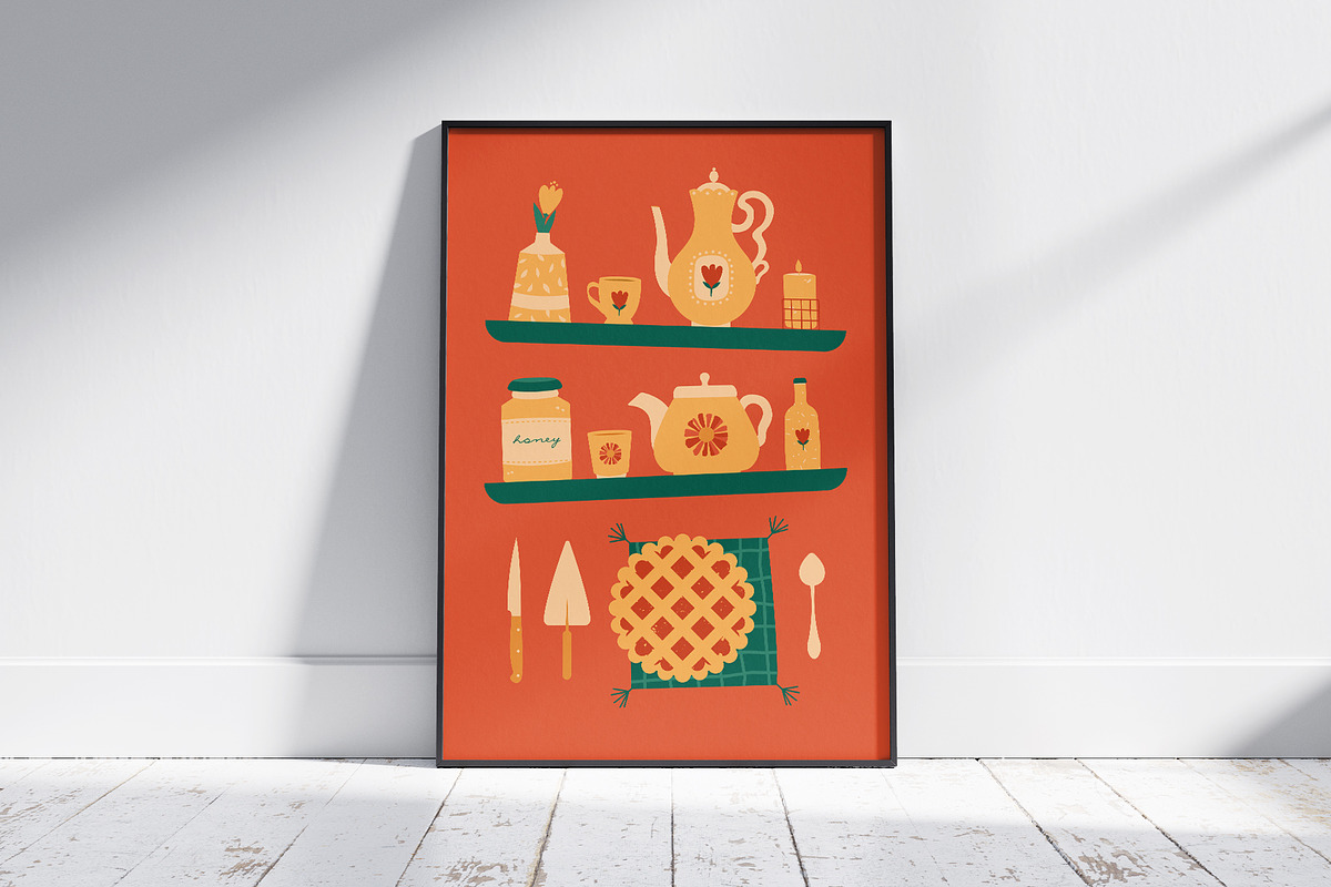 Tea Drinking Collection, an Object Illustration by Renberrry.Store (Photo 12 of 13)