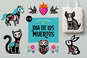 Dia de los Muertos, animals skulls, an Animal Illustration by Marish (Thumbnail 1 of 10)