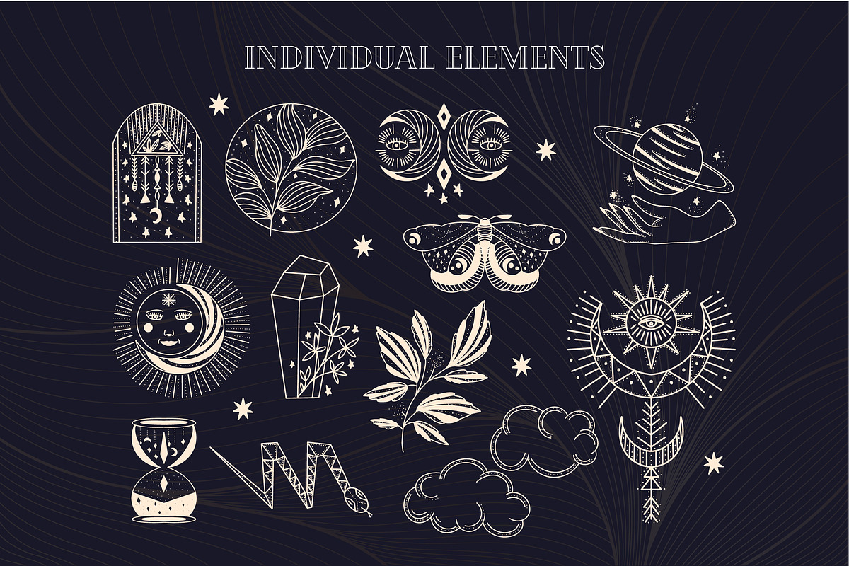 Celestial mystic collection, a Decorative Illustration by BAGIRA | Studio (Photo 3 of 7)