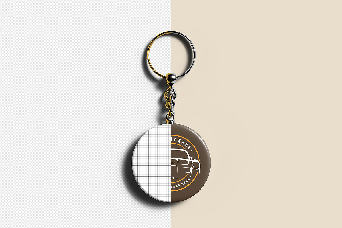 Keychain Mockup - 12 Views, a Merchandise Mockup by Illusiongraphic (Photo 17 of 26)
