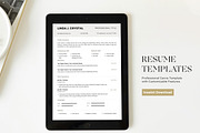 Minimalist Resume Template, CV Form, a Resume Template by BrushstrokeArtGB (Thumbnail 2 of 5)