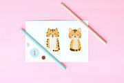 5 Cute Smiling Cats Illustration Set, an Animal Illustration by jongcreative (Thumbnail 3 of 4)