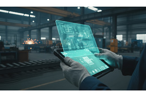 A futuristic holographic interface, an Industrial Photo by Igor Tichonow