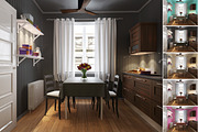 Kitchen Curtain Mock-up, a Household Mockup by IsometricWorld (Thumbnail 7 of 9)
