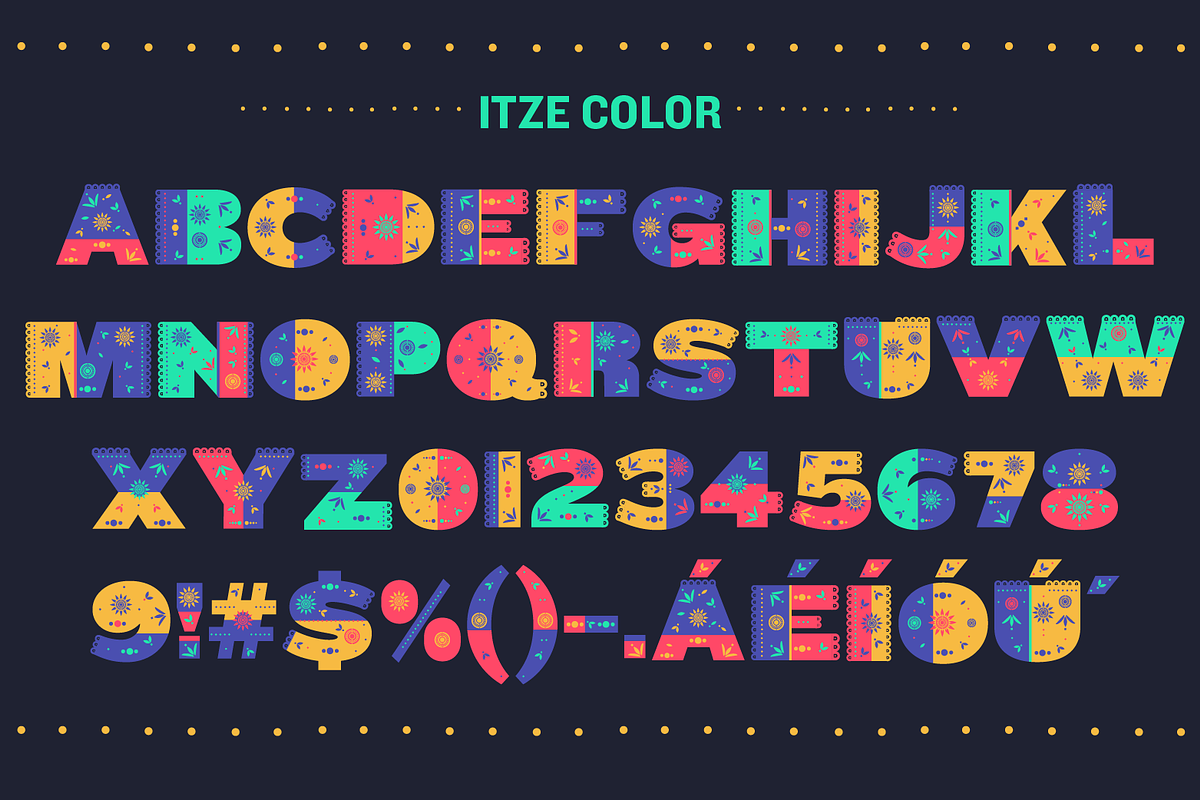 Itze Font preview 2