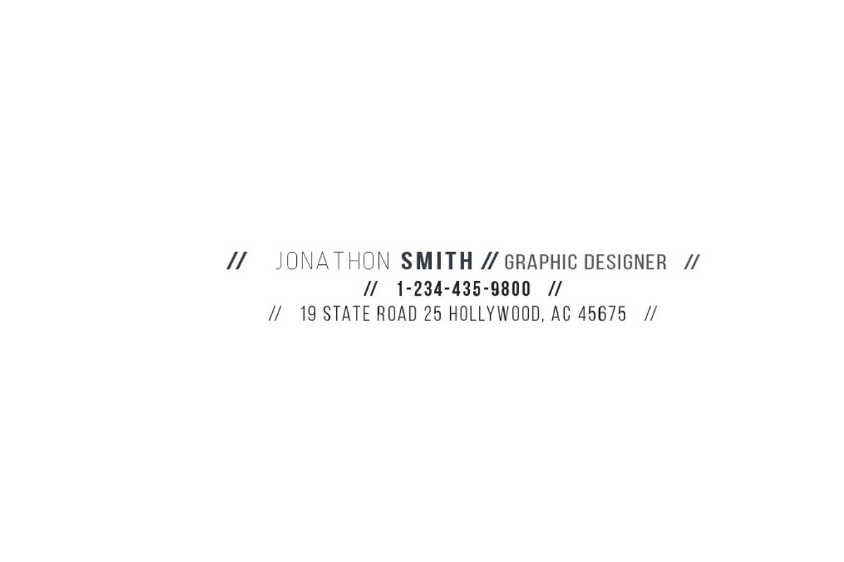 Hash(//) Business Card, a Business Card Template by DesignGhar (Photo 4 of 7)