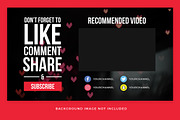 YouTube End Card Templates, a Social Media Template by Medialoot (Thumbnail 3 of 9)