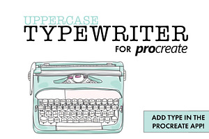 Procreate Typewriter Font Uppercase