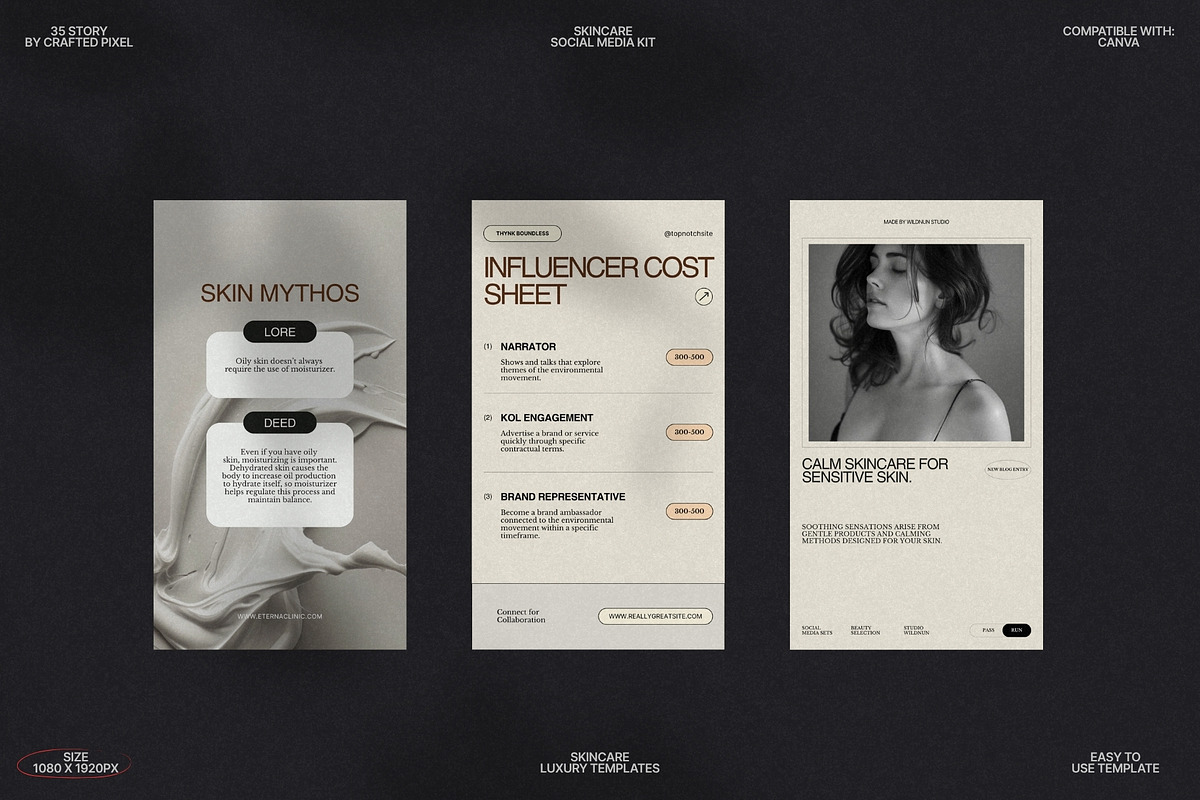 Aesthetic Skincare Social Bundle preview 8