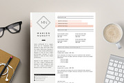 2 Page Resume Template for MS Word, a Resume Template by This Paper Fox (Thumbnail 1 of 5)
