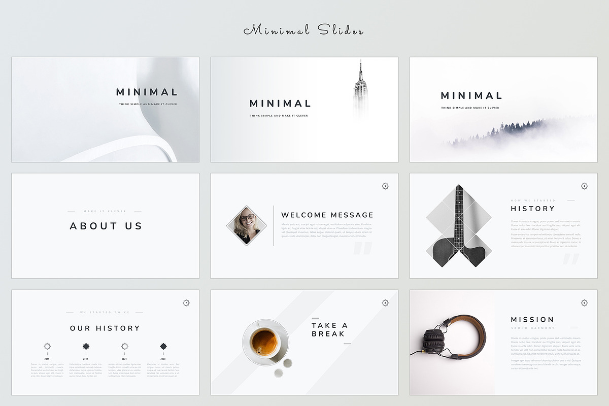 Minimal PowerPoint Presentation, a Presentation Template by Smart Pixel (Photo 2 of 7)
