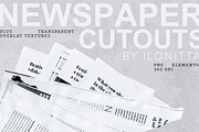Newspaper Cutouts Collage Grunge Kit, an Object Graphic by ilonitta (Thumbnail 2 of 10)