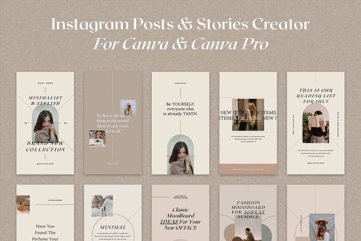 CANVA PS - Instagram Creator Bundle, a Social Media Template by ...