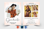 Graduation Announcement Template, a Card Template by Designscozy (Thumbnail 1 of 5)