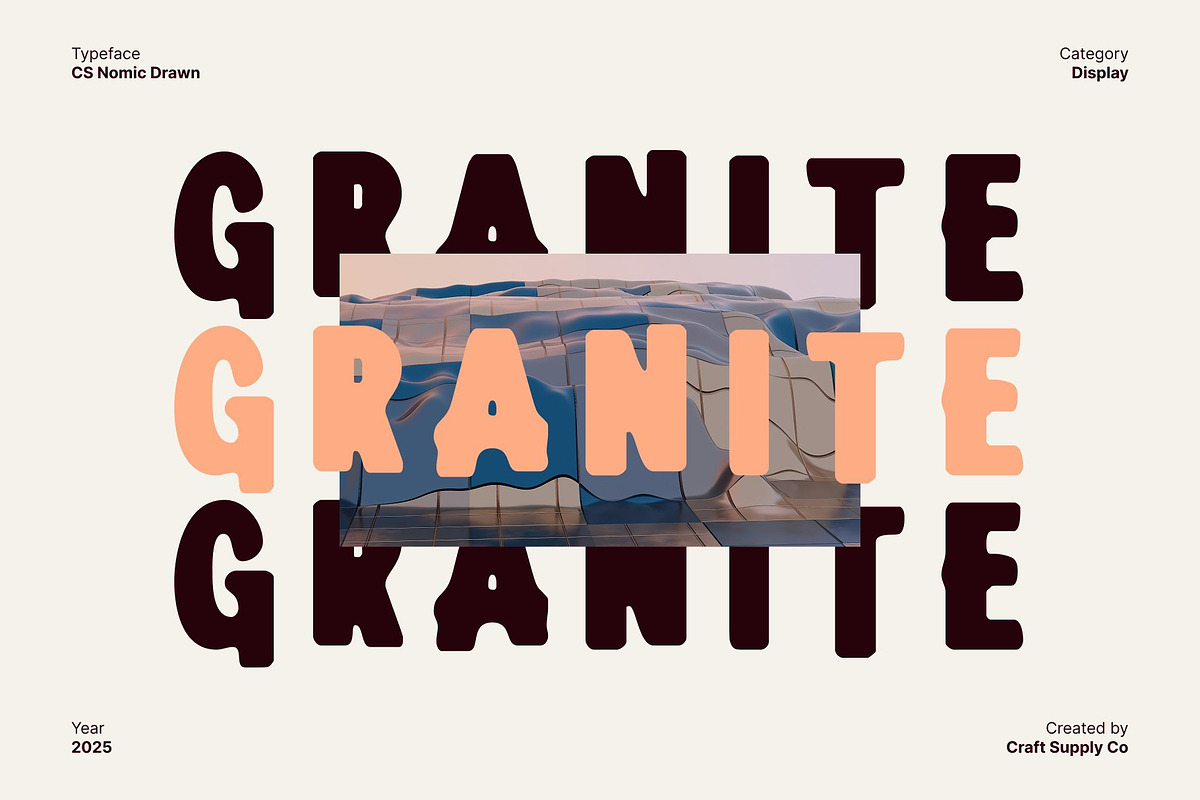 CS Nomic Drawn, a Sans Serif Font by Craft Supply Co. (Photo 7 of 8)