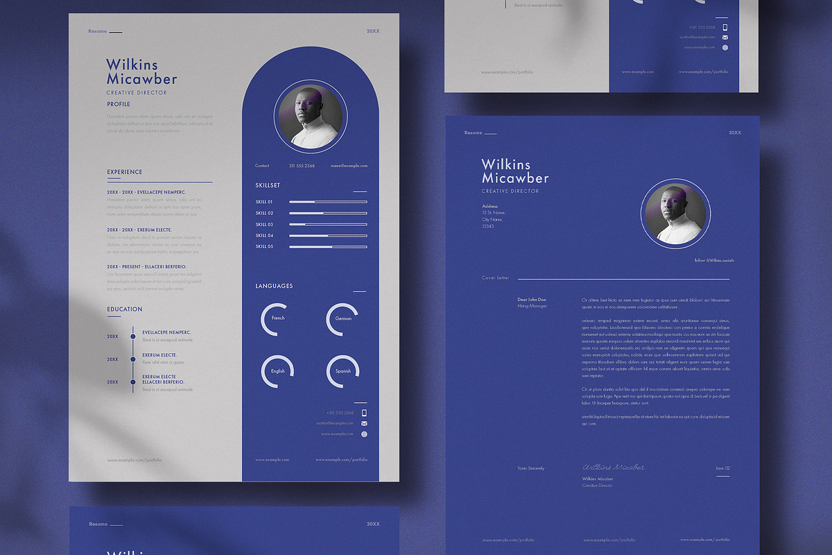 Blue Corporate Resume, a Resume Template by wavebreak
