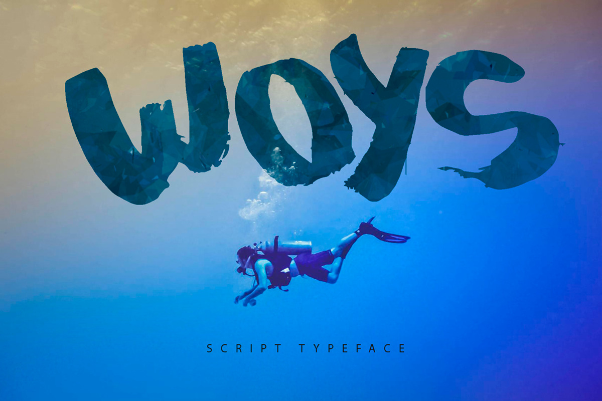 Woys Brush Typeface preview 4