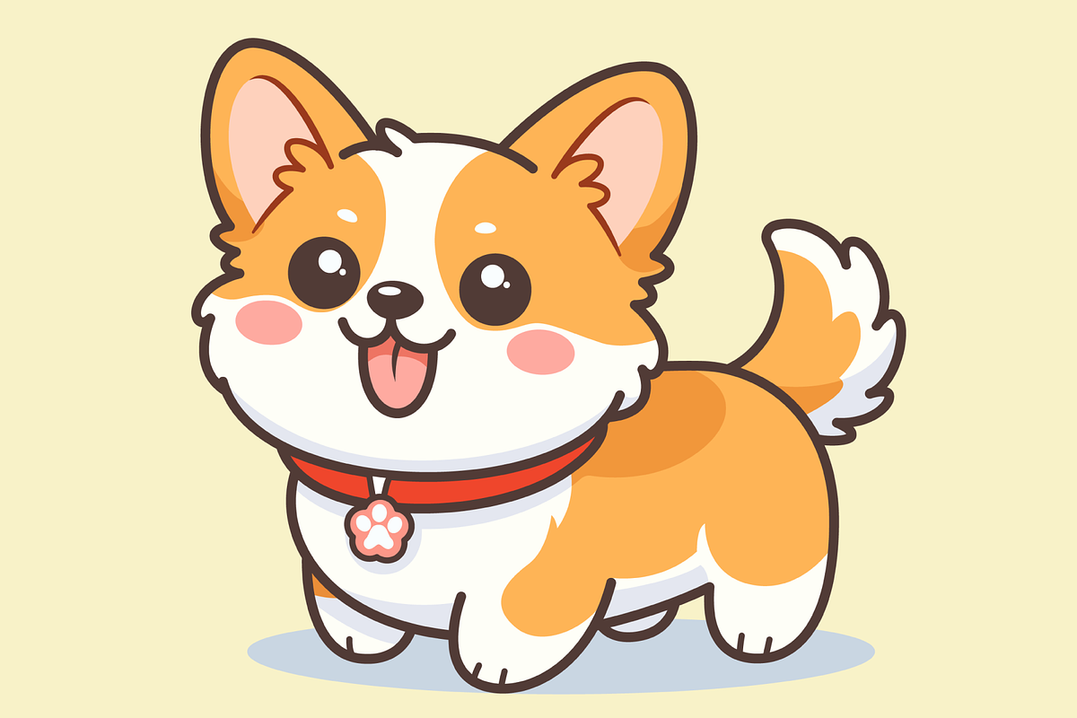 Cute Kawaii Corgi Dog Cartoon, an Animal Illustration by Artpon Illustration (Photo 3 of 3)