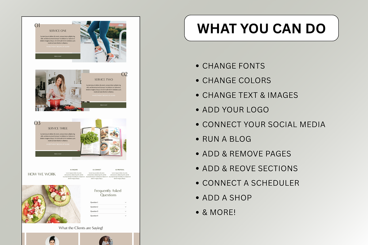 Squarespace Template: Clementine, a Squarespace Template by Breah Designs (Photo 3 of 10)